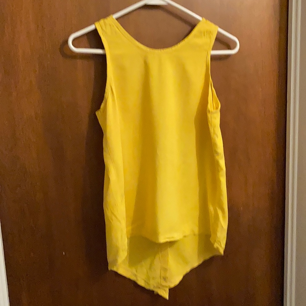 North shore open back tank/yellow size medium